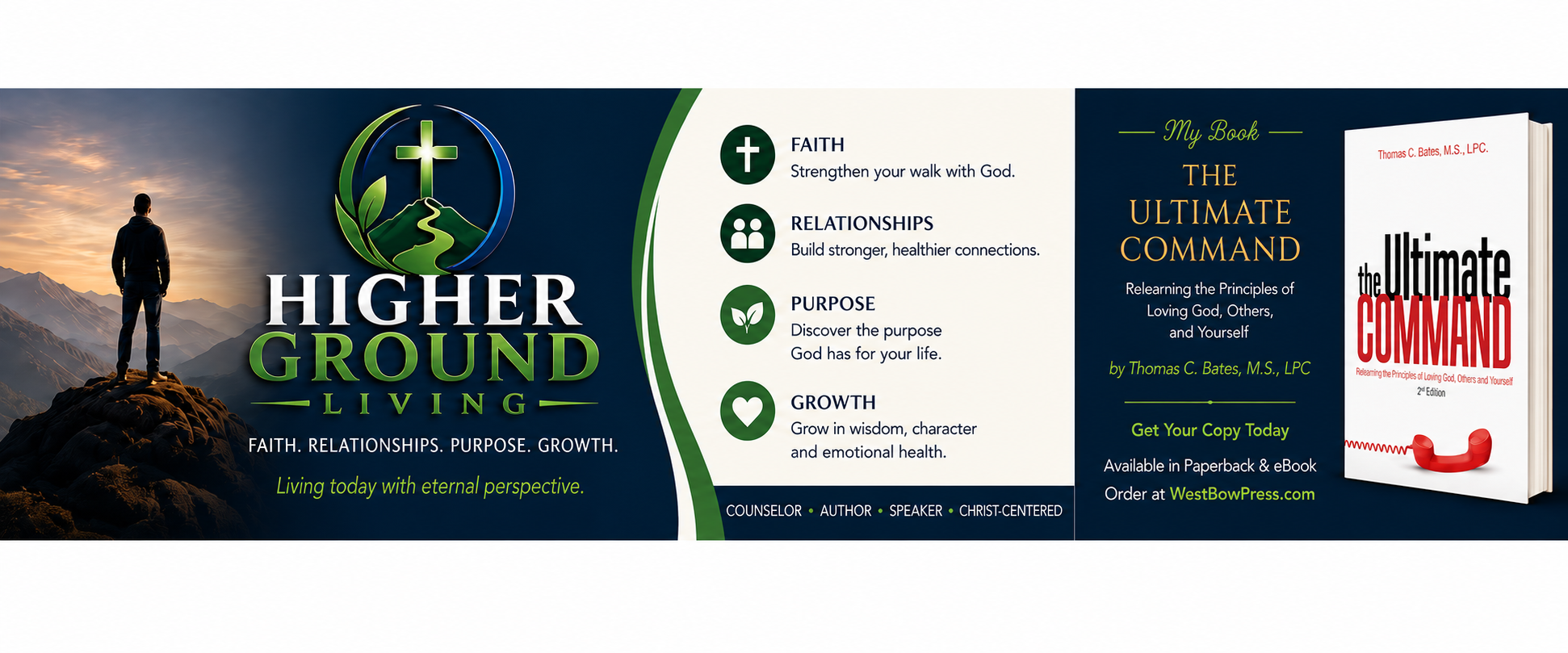 Higher Ground Living: Faith, Relationships, Purpose, Growth, and The Ultimate Command book
